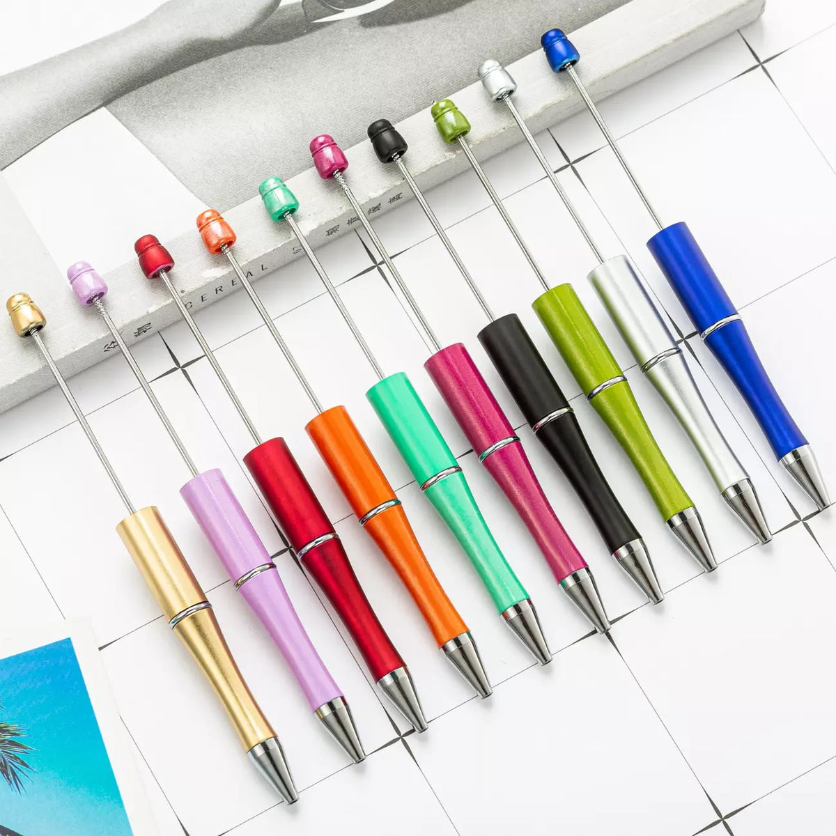 Metal Beadable Pens ~ 28 Colors! – Twinkletoes Glitter and More