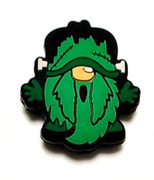 (1) Green Monster Halloween Gnome Focal Bead