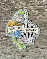 (1) Sensitive Savage Acrylic