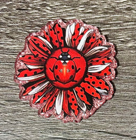 (1) Ladybug Flower Acrylic