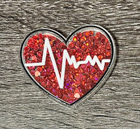 (1) Heart with Heartbeat Shaker Acrylic