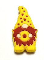 (1) Gnome Holding Sunflower Focal Bead