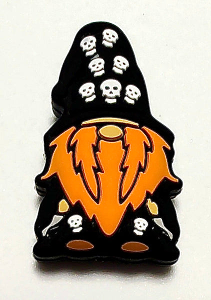 (1) Skull Halloween Gnome Focal Bead