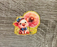 (1) Pig with Flower Acrylic