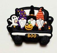 (1) Triple Gnome Halloween Truck Focal Bead