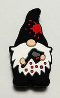 (1) Blood Splatter Gnome Focal Bead