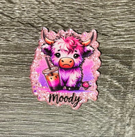 (1) Moody Cow Acrylic