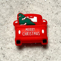 (1) Christmas Truck Focal Bead