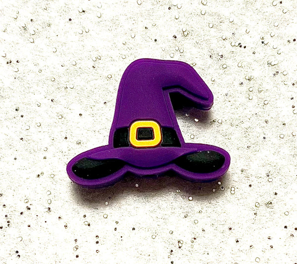 (1) Purple Witch Hat Focal Bead