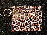 (1) Black & Orange Animal Print Wallet/Card Holder