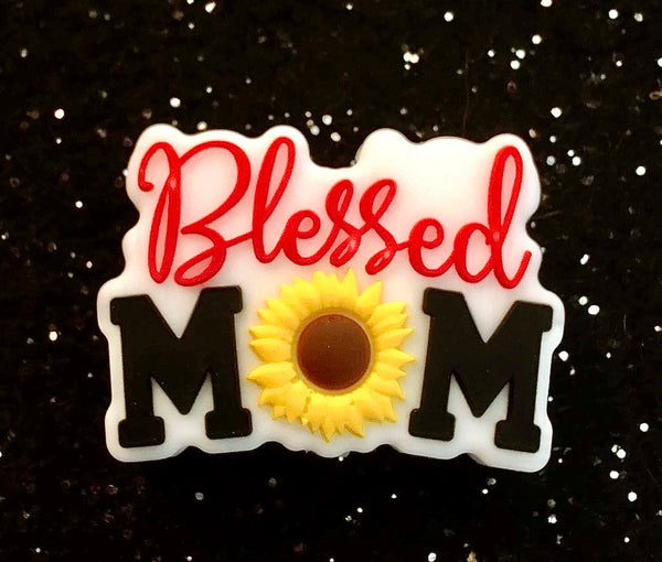 (1) Blessed Mom Focal Bead