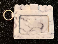 (1) White Marbled Wallet/Card Holder