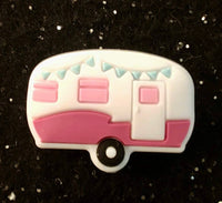 (1) Pink Camper Focal Bead