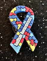 (1) Autism Awareness Ribbon Croc Charm