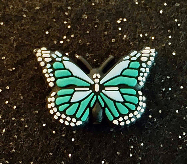 (1) Green Butterfly Focal Bead