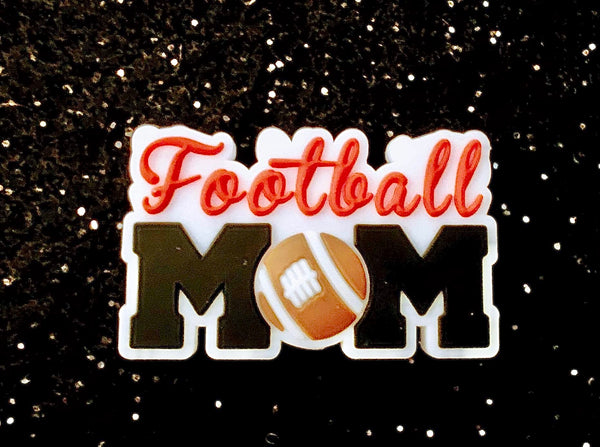 (1) Football Mom Focal Bead