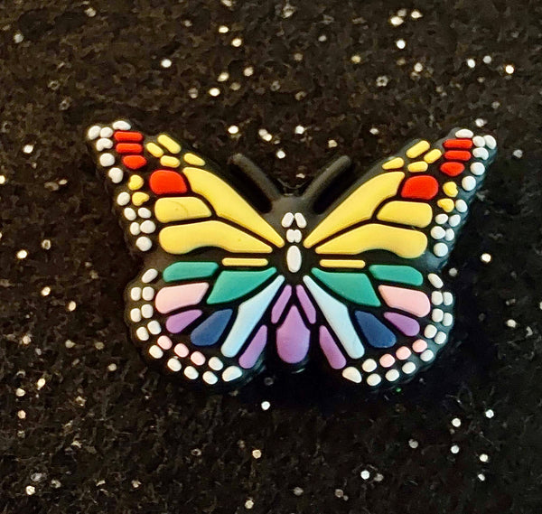 (1) Rainbow Butterfly Focal Bead