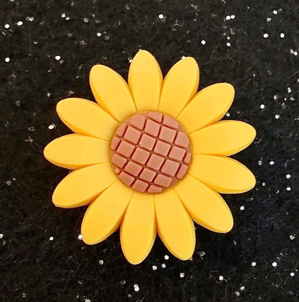 (1) Sunflower Croc Charm