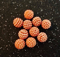 (10) Copper Rigid 12mm Beads