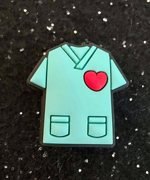 (1) Nurse Scrub Top Croc Charm