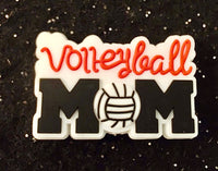 (1) Volleyball Mom Focal Bead
