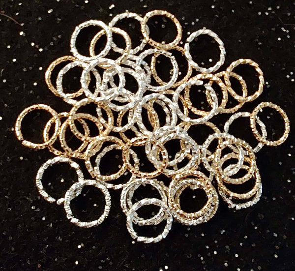 (25) Silver & Gold 10mm Spacers