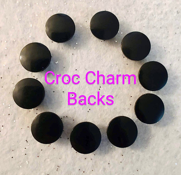 (10) Croc Charm Backings