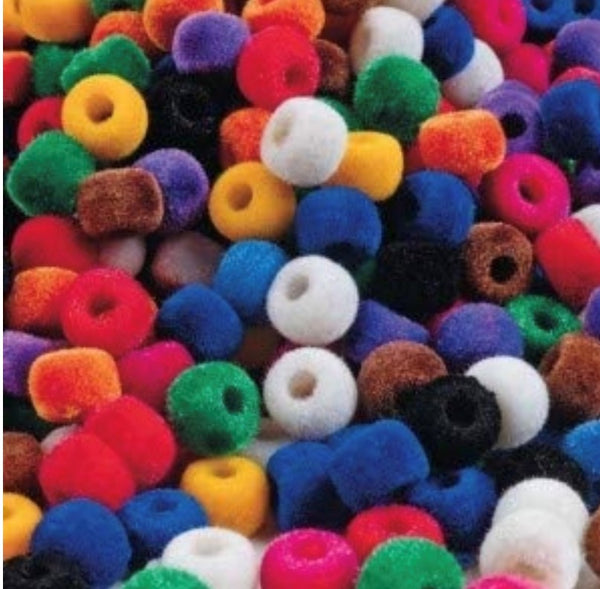 (15) 10mm Fuzzy Bead Color Mix