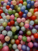 (10) 14mm Frosted Beads