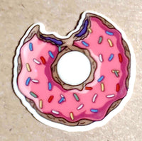 (1) Pink Donut Bite Planar Resin Piece