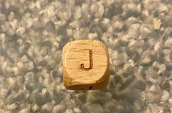 (1) Wooden "J" Bead