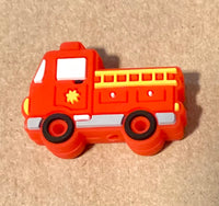 (1) Fire Truck Silicone Bead