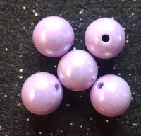 (5) Shiny Purple 12mm Beads