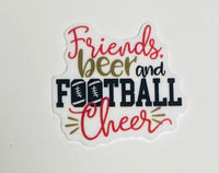 (1) Friends, Beer, & Football Cheer Planar Resin Piece