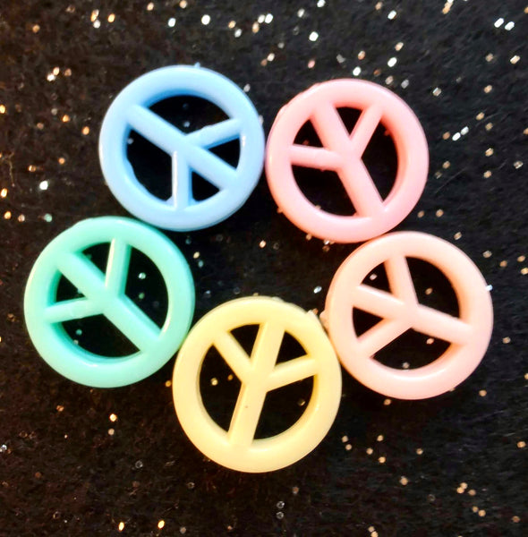 (5) Peace Sign Beads
