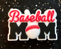 (1) Baseball Mom Focal Bead