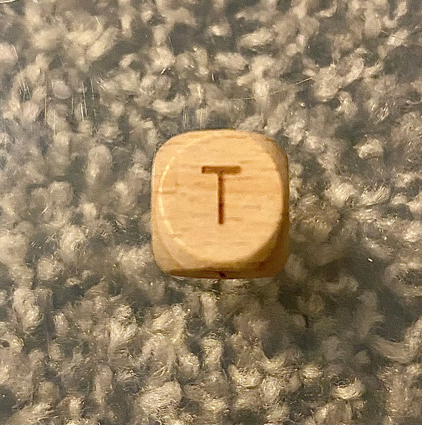 (1) Wooden "T" Bead