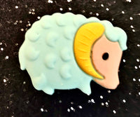 (1) Turquoise Sheep/Ram Focal Bead