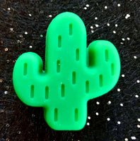 (1) Cactus Silicone Bead