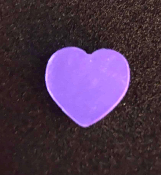 (10) Purple Heart Polymer Clay Beads