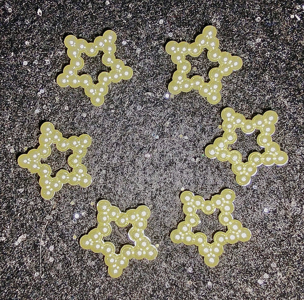 (1) Bag of Yellow Star Spacers