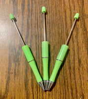 (1) Pastel Green Matte Beadable Pen