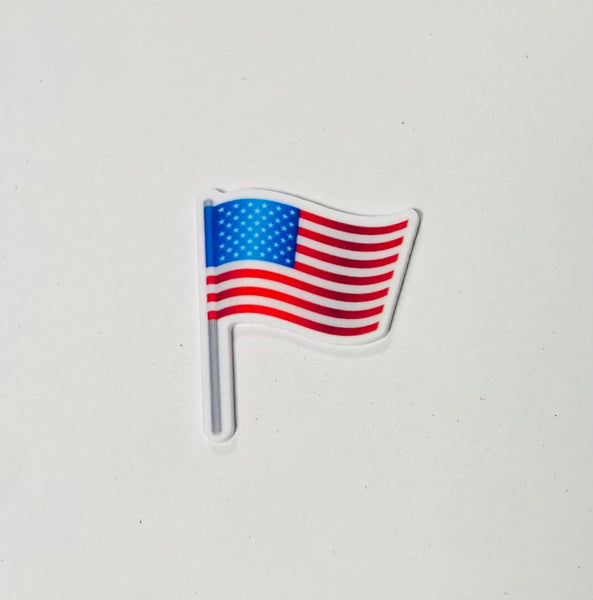 (1) American Flag Planar Resin Piece