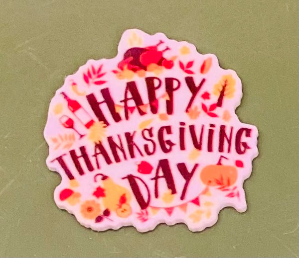 (1) Happy Thanksgiving Day Planar Resin Piece