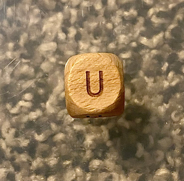 (1) Wooden "U" Bead