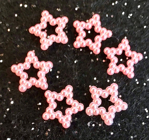 (1) Bag of Pink Star Spacer Beads