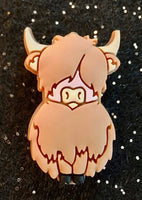 (1) Highland Cow Focal Bead