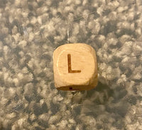 (1) Wooden "L" Bead