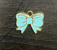 (1) Baby Blue Bow Charm